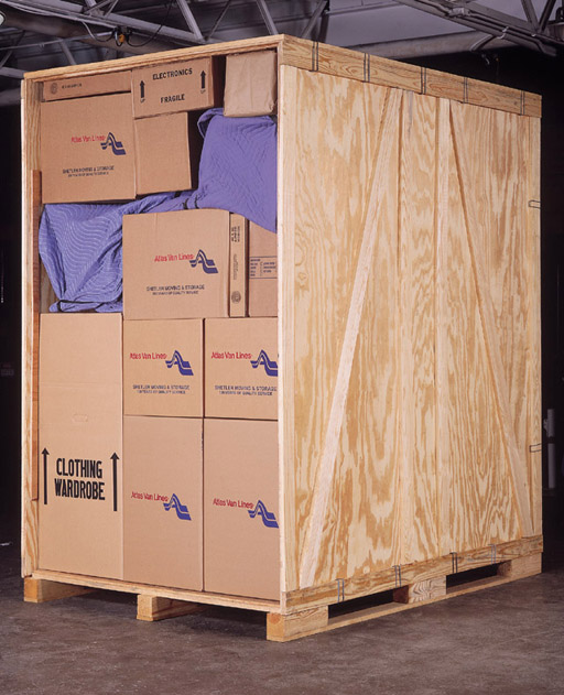 After arriving at our warehouse your household goods are loaded into our warehouse storage safety vaults