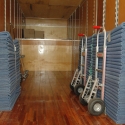 Our trucks carry cotton filled polyester moving blankets for pad wrapping equipment, displays and furniture