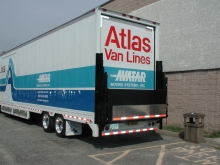 One of our air-ride lift-gate equipped tractor trailers