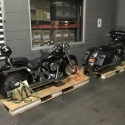 Motorcycles in Avatar storage for eventual interstate transport Motorcycles in Avatar storage for eventual interstate transport
