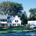Moving truck loading at a Hamptons resedence