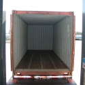 20-foot steel overseas container at the loading dock